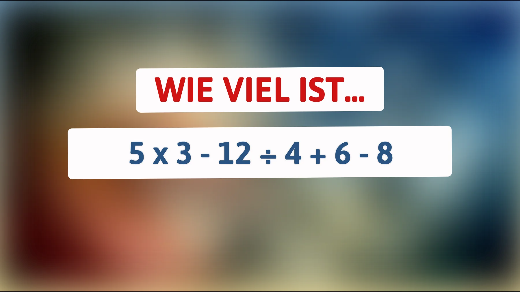 "Nur ein Genie kann das knifflige Rätsel in Sekundenschnelle lösen: Bist du schlau genug?""