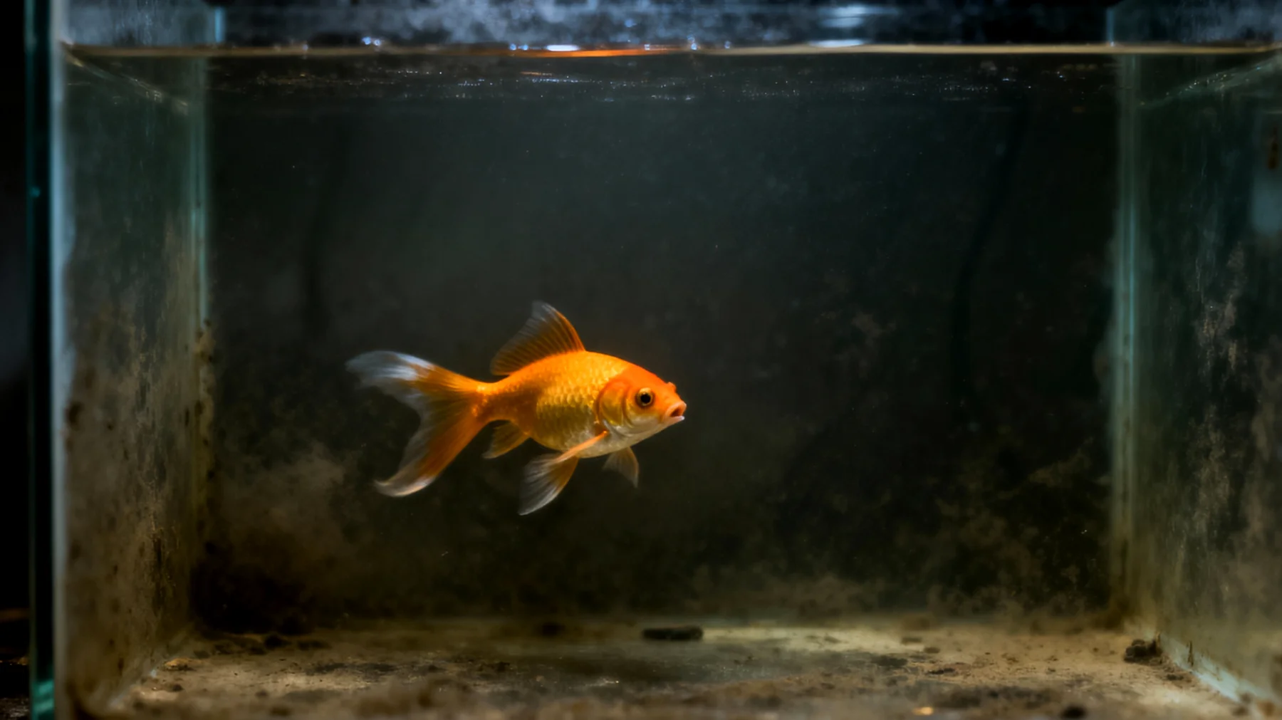 Fische können in Aquarien Stress durch mangelnde Bewegungsfreiheit, schlechte Wasserqualität oder ungeeignete Einrichtung entwickeln, was zu Verhaltensauffälligkeiten und geschwächtem Immunsystem führt"