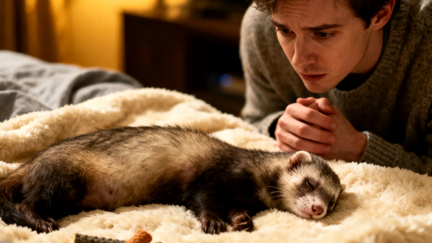 Frettchen zeigen nach der Kastration häufig Verhaltensänderungen wie verminderter Spieltrieb, Gewichtszunahme und hormonell bedingte Anpassungsschwierigkeiten, die besondere Aufmerksamkeit erfordern"