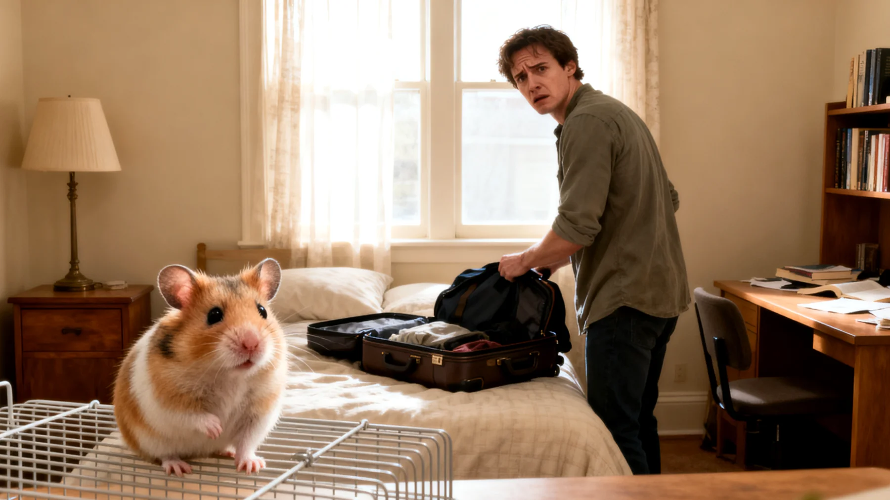 Hamster sind aufgrund ihres hohen Stresslevels bei Ortswechseln, lauten Geräuschen und Temperaturschwankungen für Reisen völlig ungeeignet, was die Frage aufwirft, wie man einen Hamster während des Urlaubs am besten versorgen lässt"