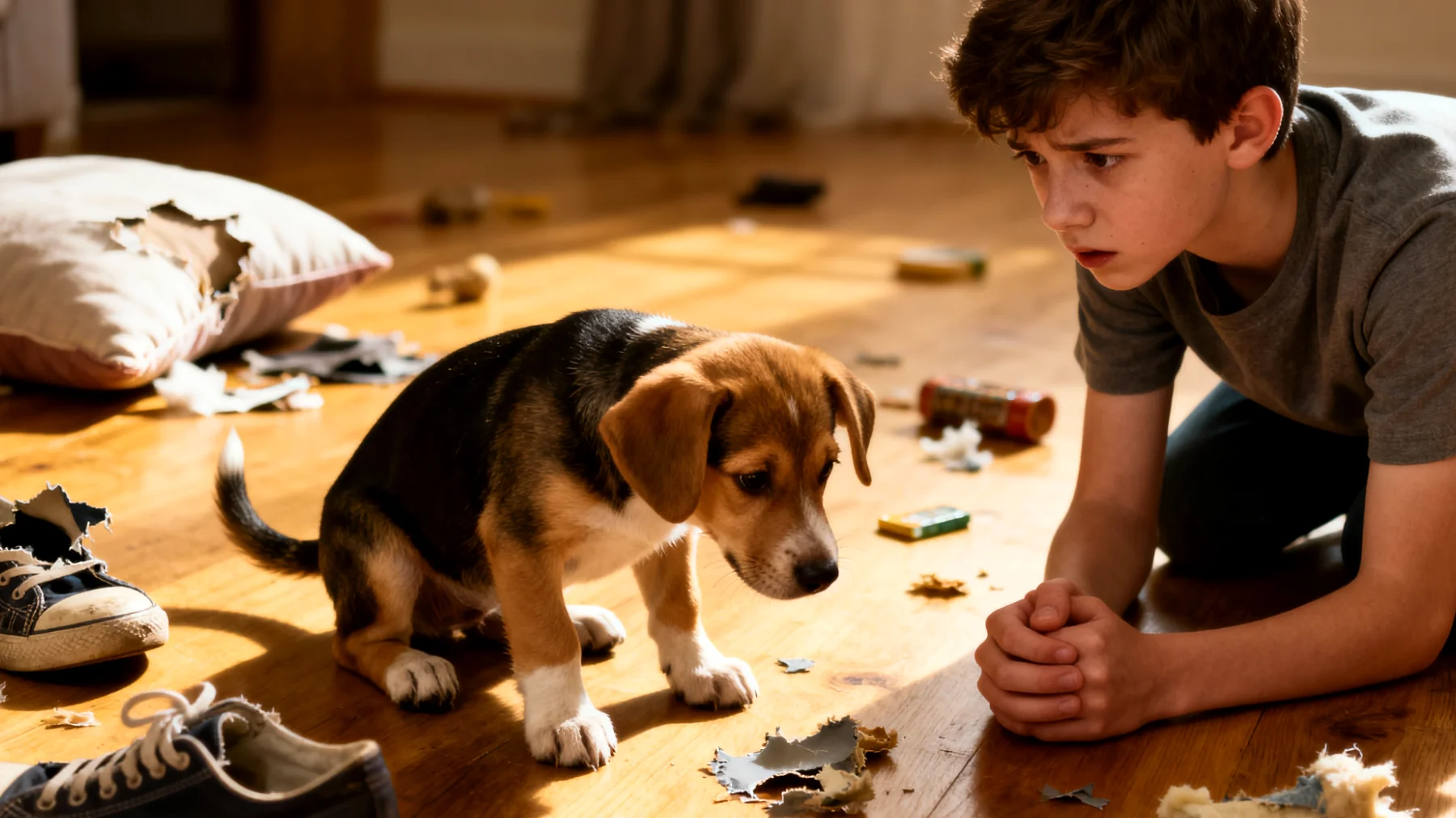 Welpen neigen dazu, alles anzuknabbern und in den Mund zu nehmen, was zu Verdauungsproblemen, Vergiftungen oder Erstickungsgefahr führen kann. Gleichzeitig fehlt es oft an klaren Strategien, um dem Welpen beizubringen, was er fressen darf und was nicht."