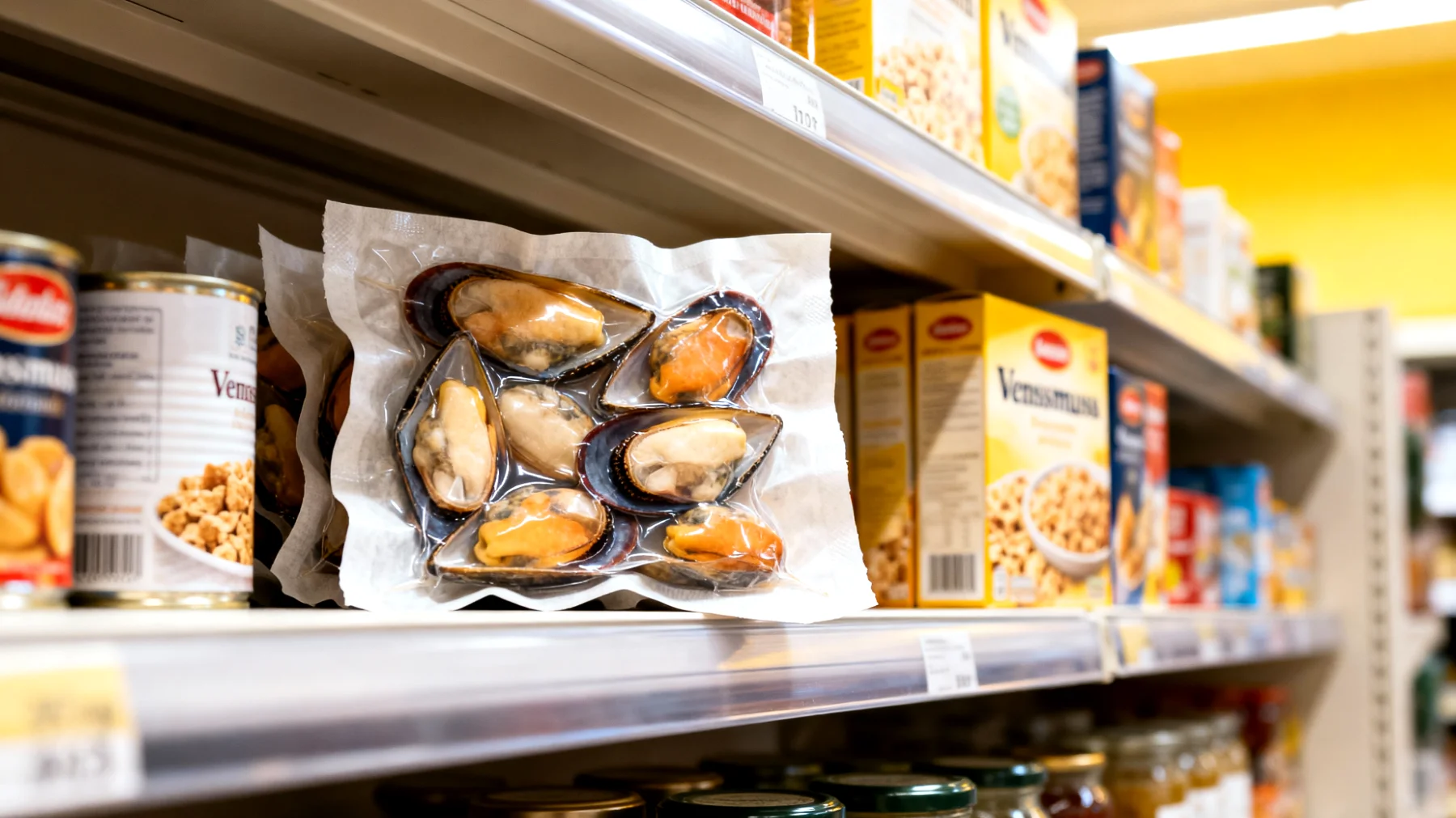 Verpackte Venusmuscheln"